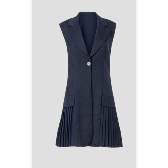 Sandro Carine Blazer Dress in Blue - Picture 3 of 13